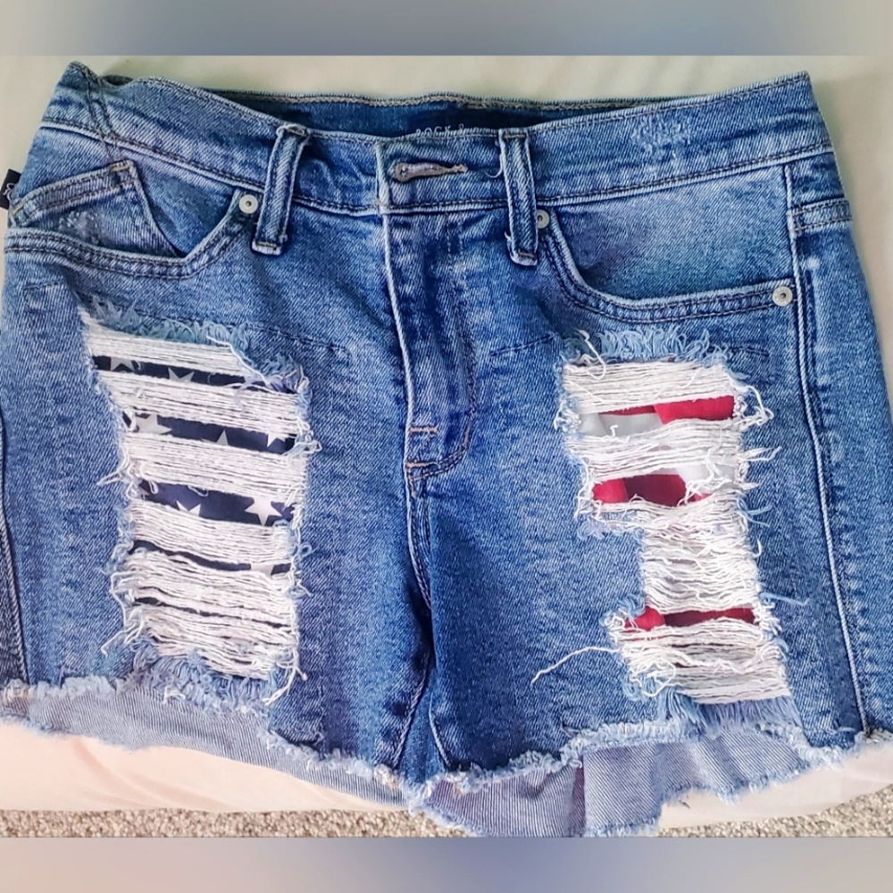 Rock & republic jean shorts patriotic size 6